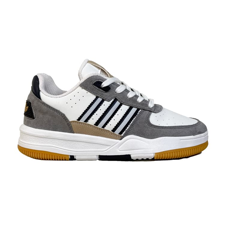 کتونی اسپرت مردانه مدل آدیداس Adidas رنگ سفید طوسی کد 51396