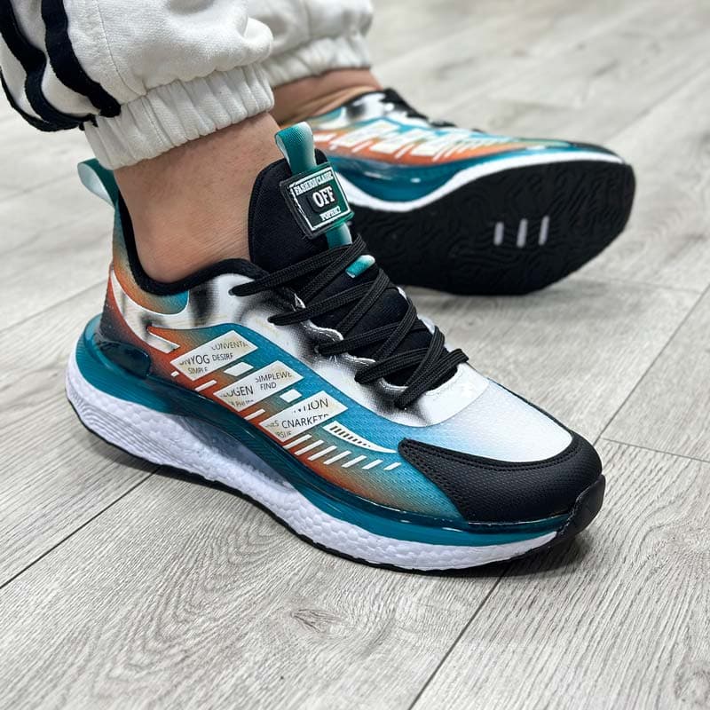 کتونی مردانه مدل ADIDAS آدیداس رنگ کله غازی مشکی کد 57909 — تصویر ۶