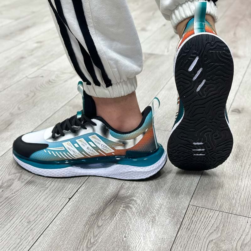 کتونی مردانه مدل ADIDAS آدیداس رنگ کله غازی مشکی کد 57909 — تصویر ۴