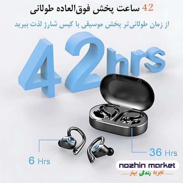 هندزفری بلوتوثی ورزشی ضد آب مدل Q25PRO — تصویر ۶