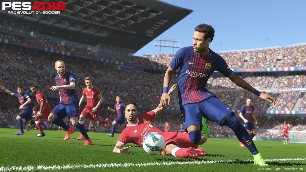 دیسک بازی EFootball PES 2018 برای پلی استیشن 4 Stock — تصویر ۳