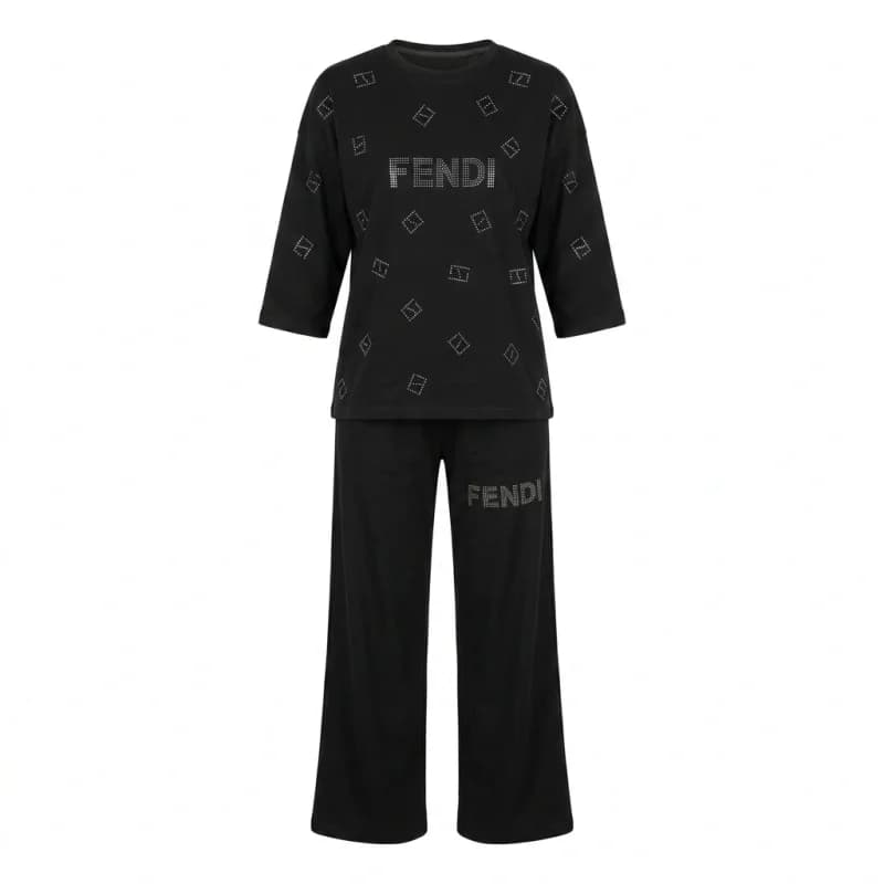 ست راحتی زنانه FENDI آستین سه‌ربع