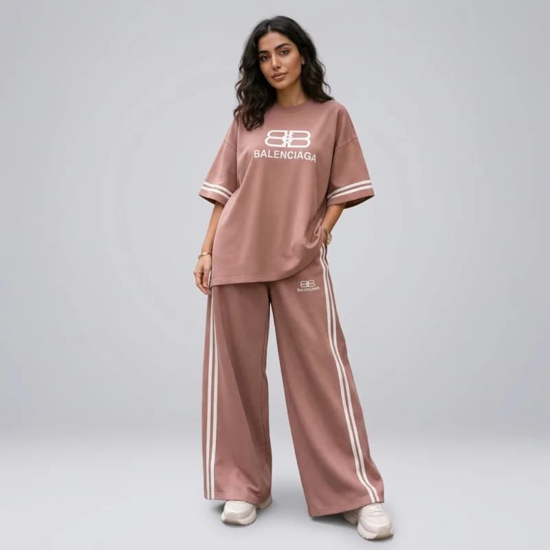 ست کاپلی Balenciega آستین سه ربع