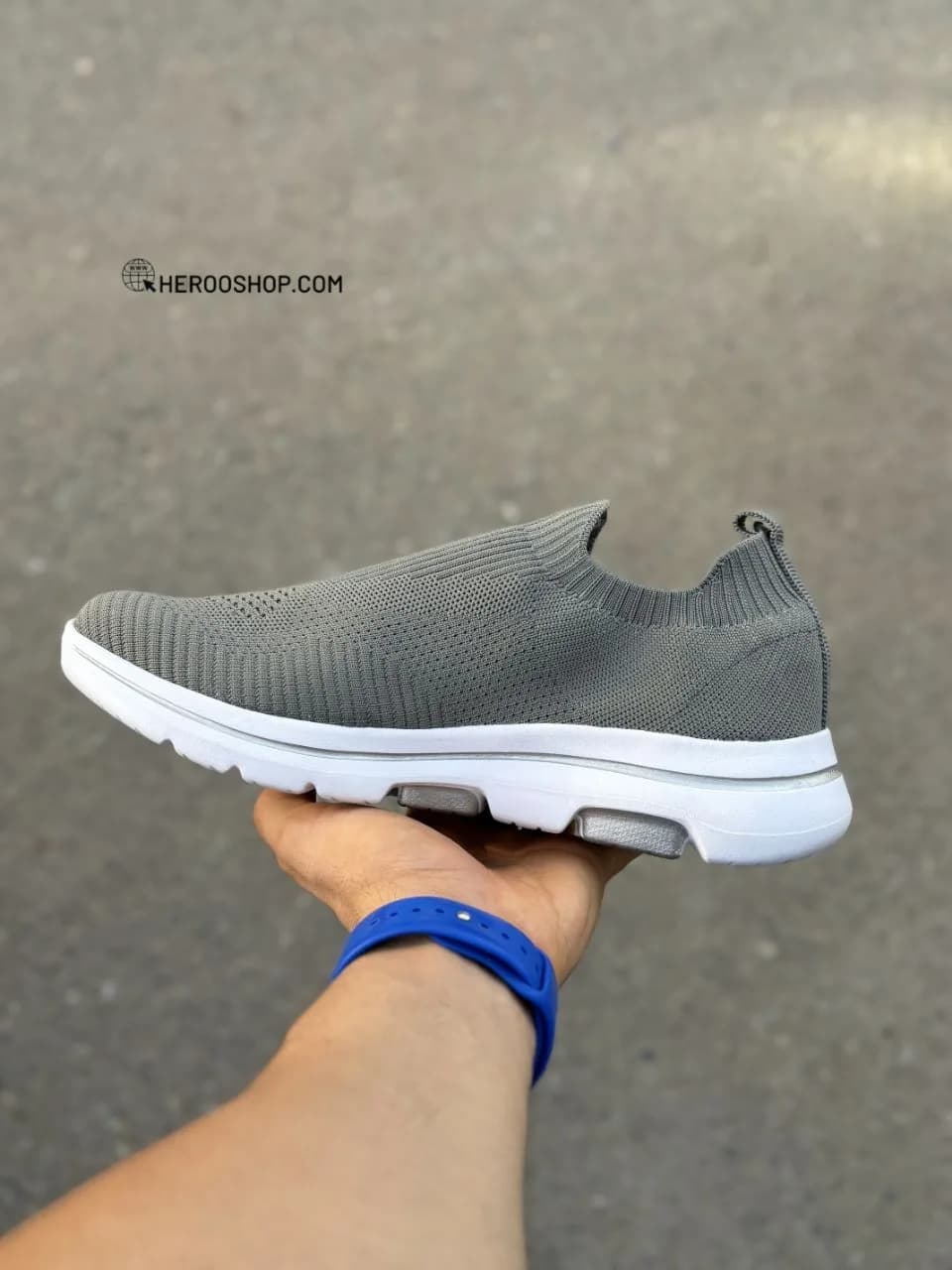اسکیچرز کشی / طوسی سفید / TS — تصویر ۶