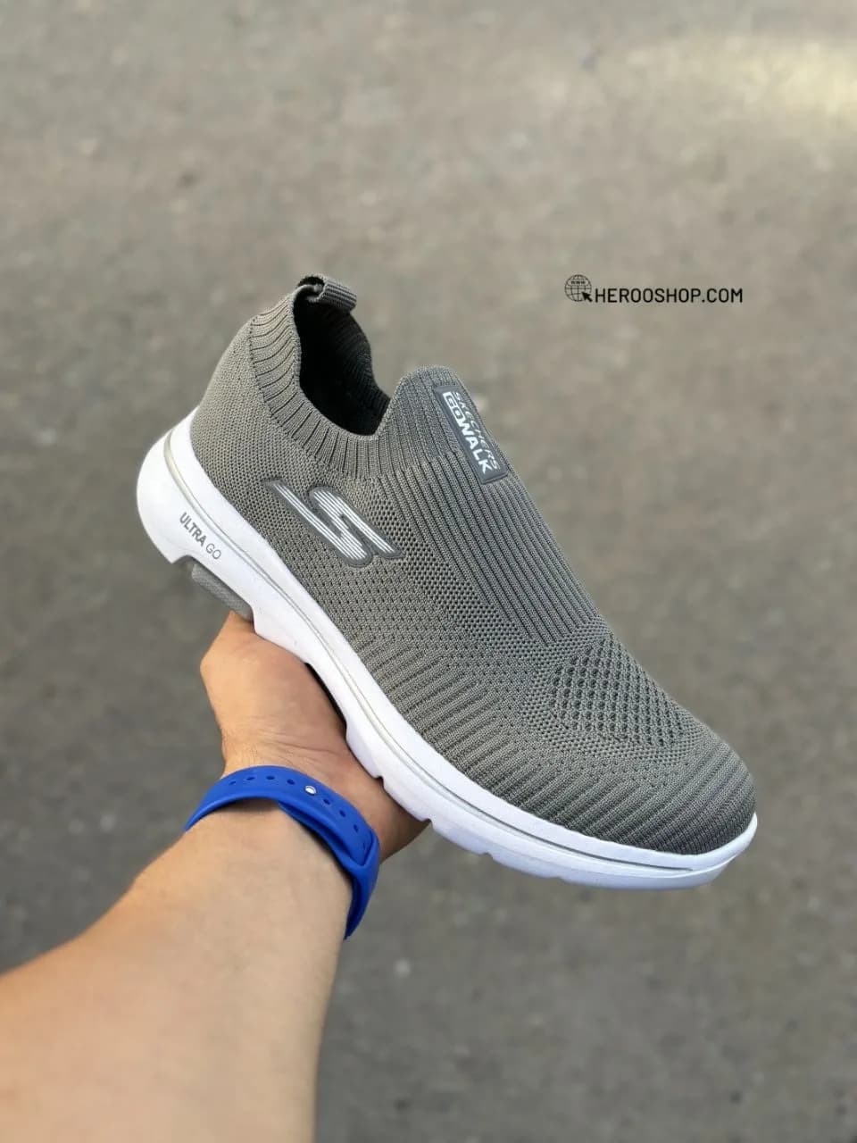اسکیچرز کشی / طوسی سفید / TS — تصویر ۷
