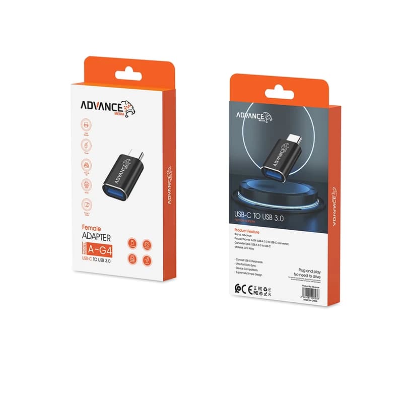 مبدل USB به Type-C ادونس مدل A-G4 — تصویر ۲