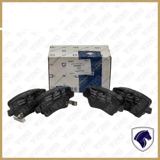 لنت ترمز چرخ عقب دیسکی دنا، دناپلاس، سورن ELX و پارس ELX با pad spring (طرح کروز) (دست 4عددی) شرکتی ایساکو کد 1620202197
