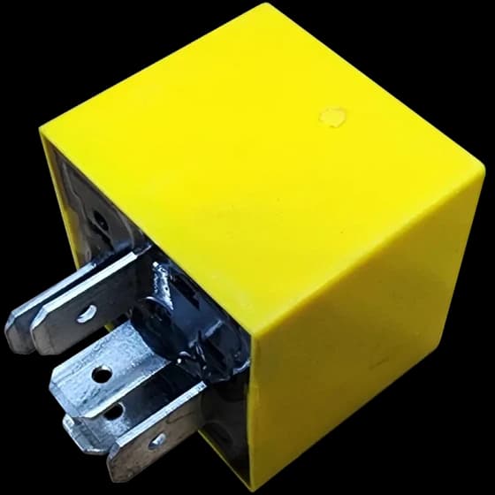 رله 35/25 آمپر زرد رنگ شرکتی ایساکو 0751300199 پژو 405
