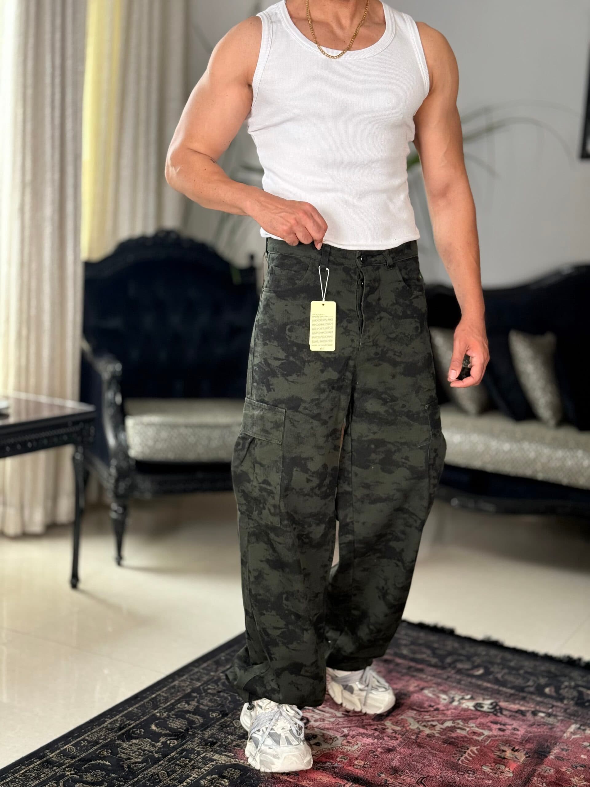 شلوار چریکی کارگو وارداتی+دورنگ جذاب — تصویر ۳