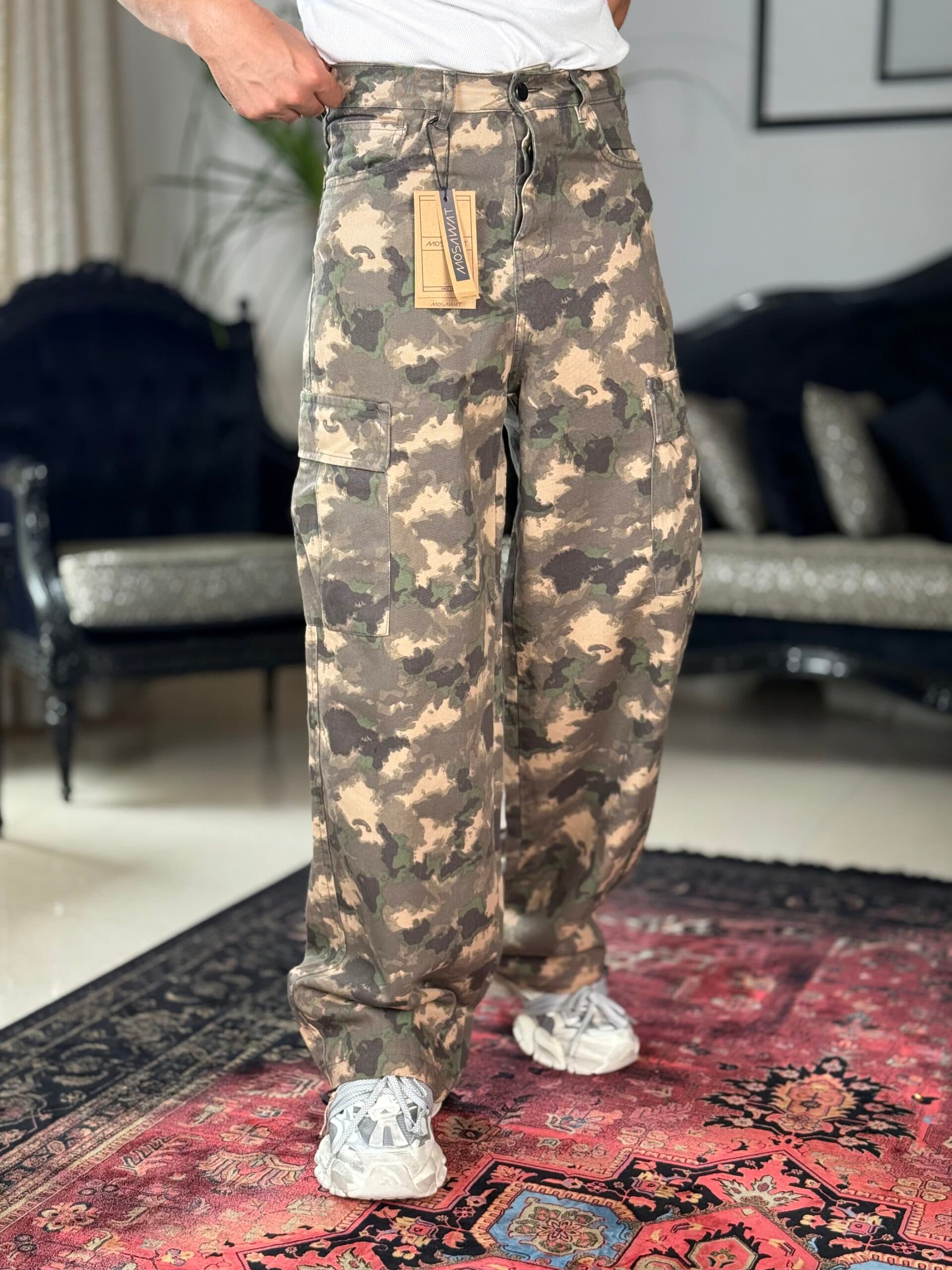 شلوار چریکی کارگو وارداتی+دورنگ جذاب — تصویر ۲