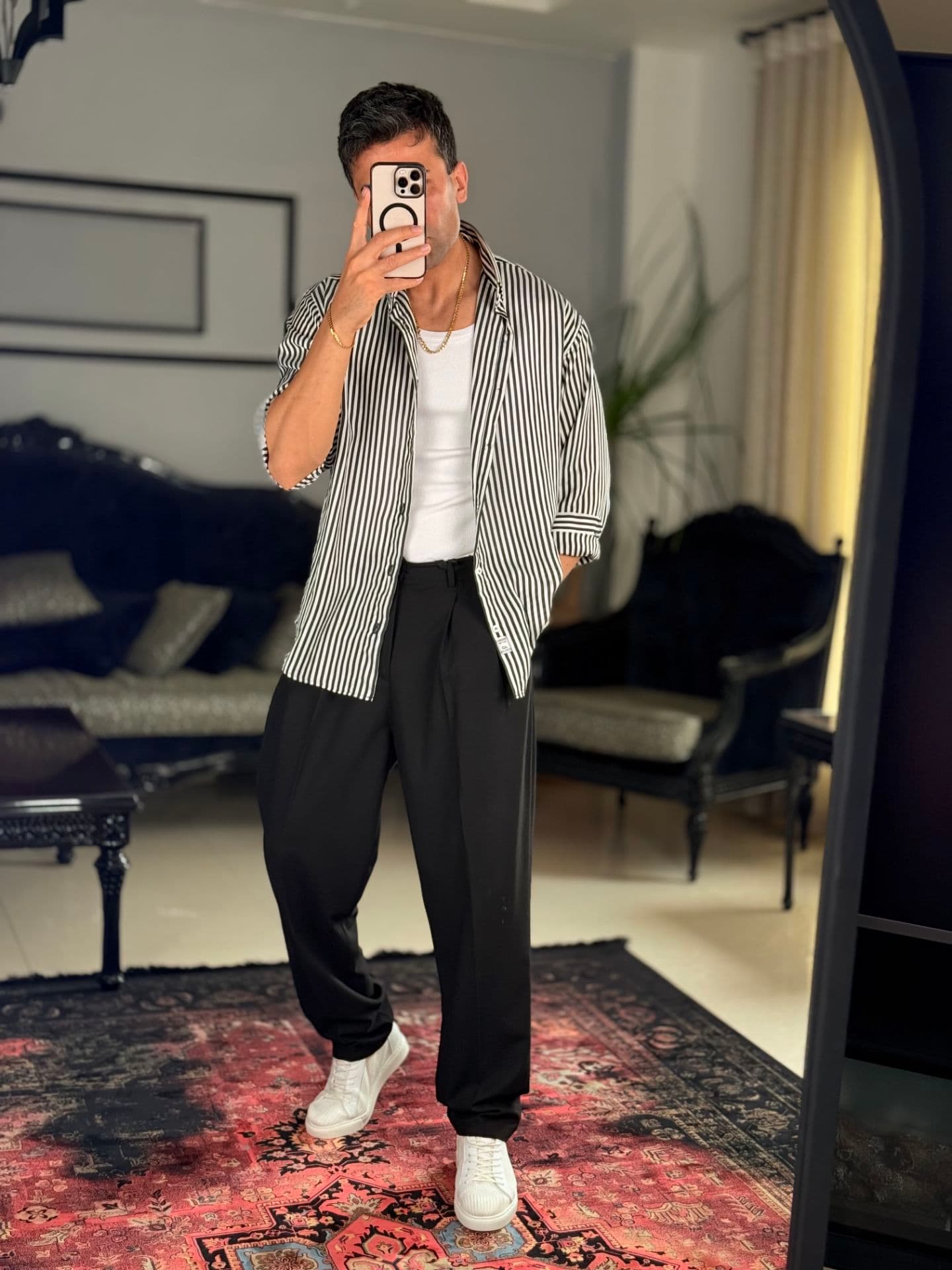 پیراهن راه راه برند MC — تصویر ۸