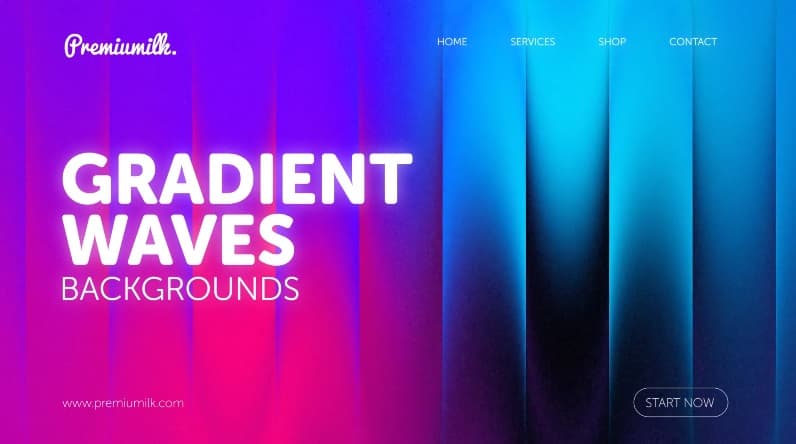پروژه افترافکت پسزمینههای گرادیان مواج Gradient Waves Backgrounds