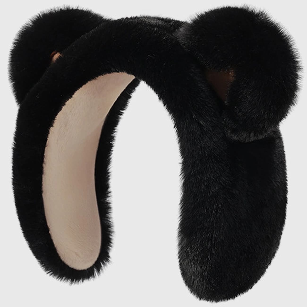 گوش گیر زمستانی دخترانه گولووجوی Golovejoy مدل DEZ45 طرح خرس — تصویر ۳