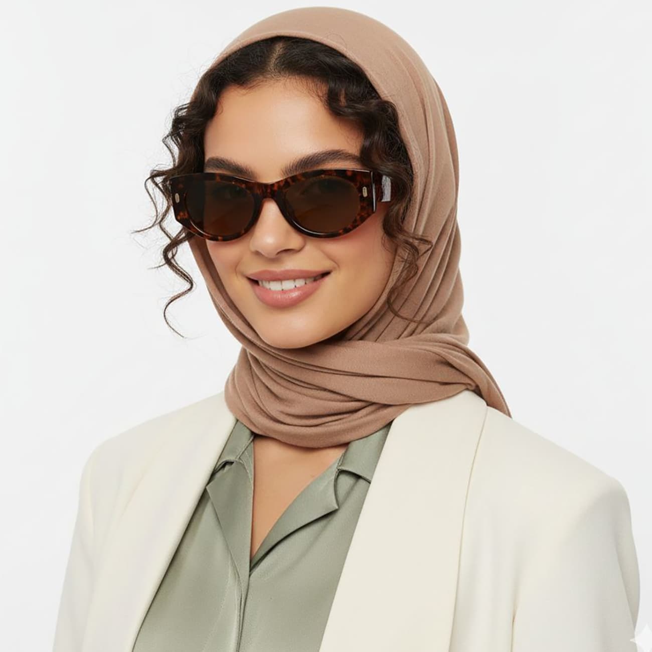 عینک آفتابی زنانه کارن بازار Karen Bazaar مدل TR25461پلاریزه UV400 — تصویر ۳