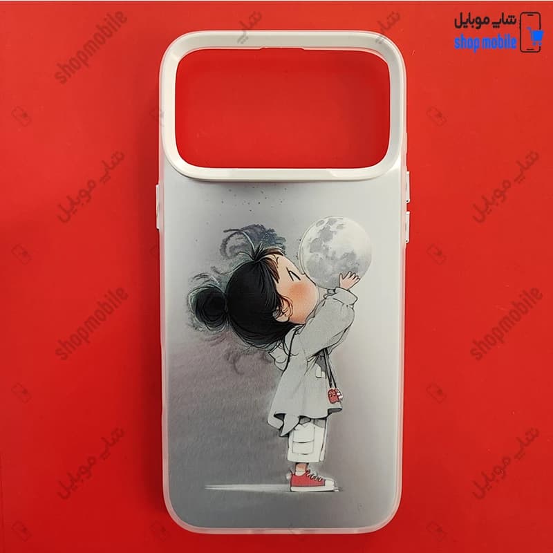 قاب گوشی آیفون 17 پرو مکس (کاور سوکول مدل دختر و ماه)