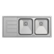 سينک ظرفشویی استیل دو لگنه اسنوا مدل SS-45151