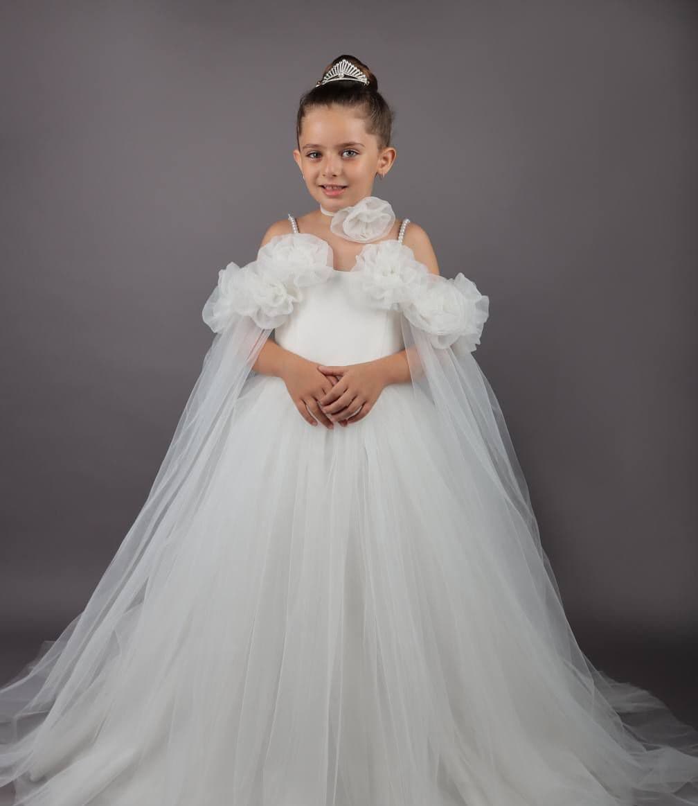پیراهن عروس مجلسی بلند دخترانه👗