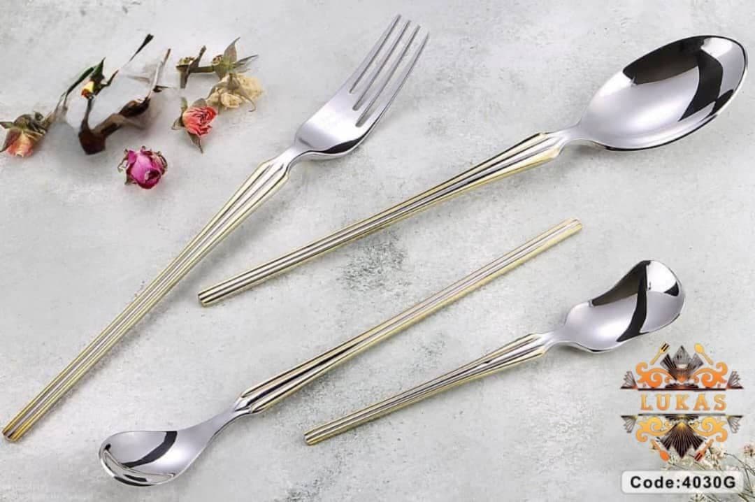 سرویس قاشق چنگال 140 پارچه لوکاس کد 4030G