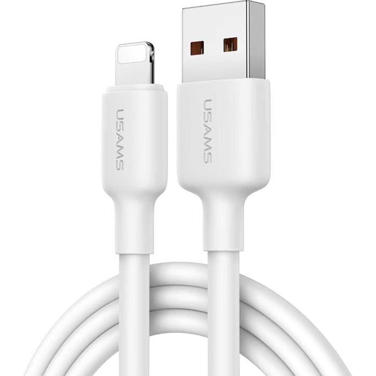 کابل لایتنینگ یوسامز USAMS مدل US-SJ606 U84 جریان 2.4 آمپر 3 متر — تصویر ۳