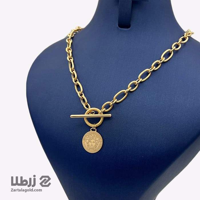 گردنبند طلا طرح تیفانی پلاک ورساچ کد N23310