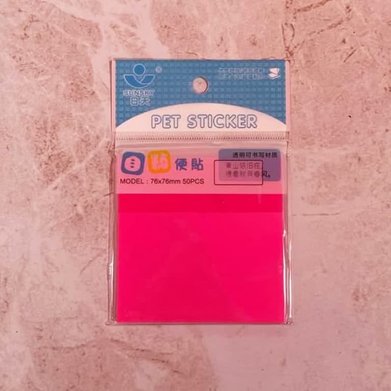 برگه یادداشت چسب دار (STICK NOTE) سرخابی - مرکز پخش کتاب های آموزش زبان خارجه