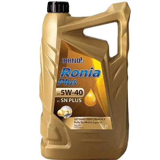روغن موتور ایرانول مدل رونیا پلاس SN (5W40) حجم 5 لیتر