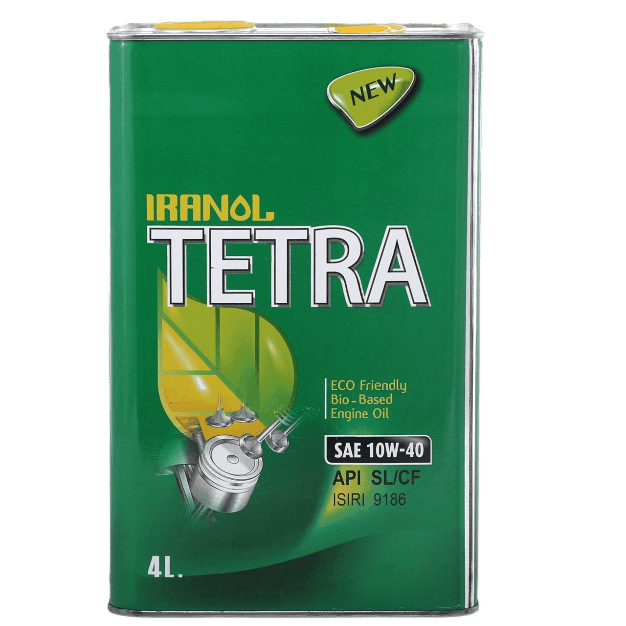روغن موتور ایرانول مدل تترا (۱۰W40) SL حجم ۴ لیتر
