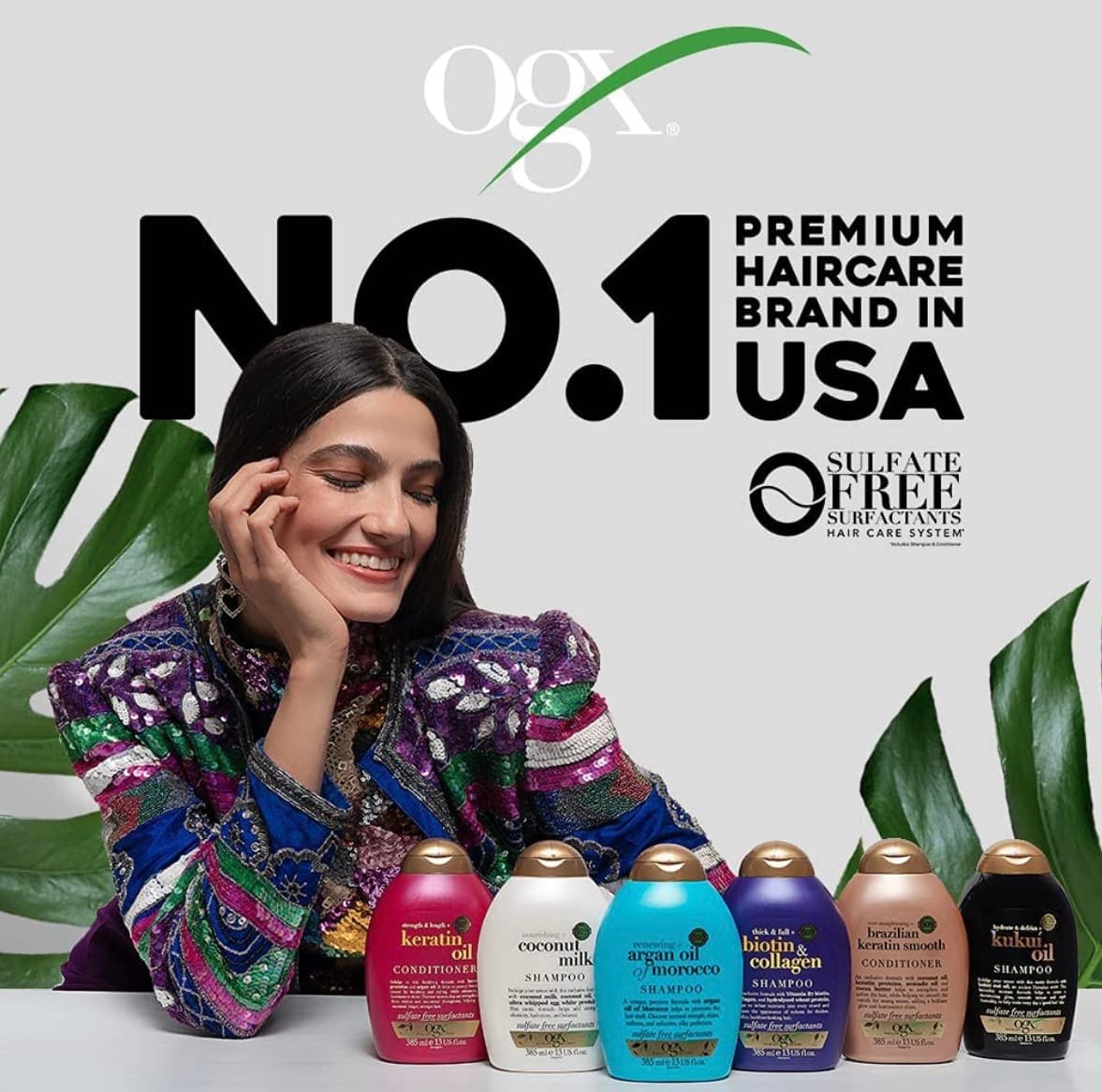 شامپو تغذیه کننده شیر نارگیل او جی ایکس OGX Nourishing Coconut Milk Shampoo 385 ml — تصویر ۳