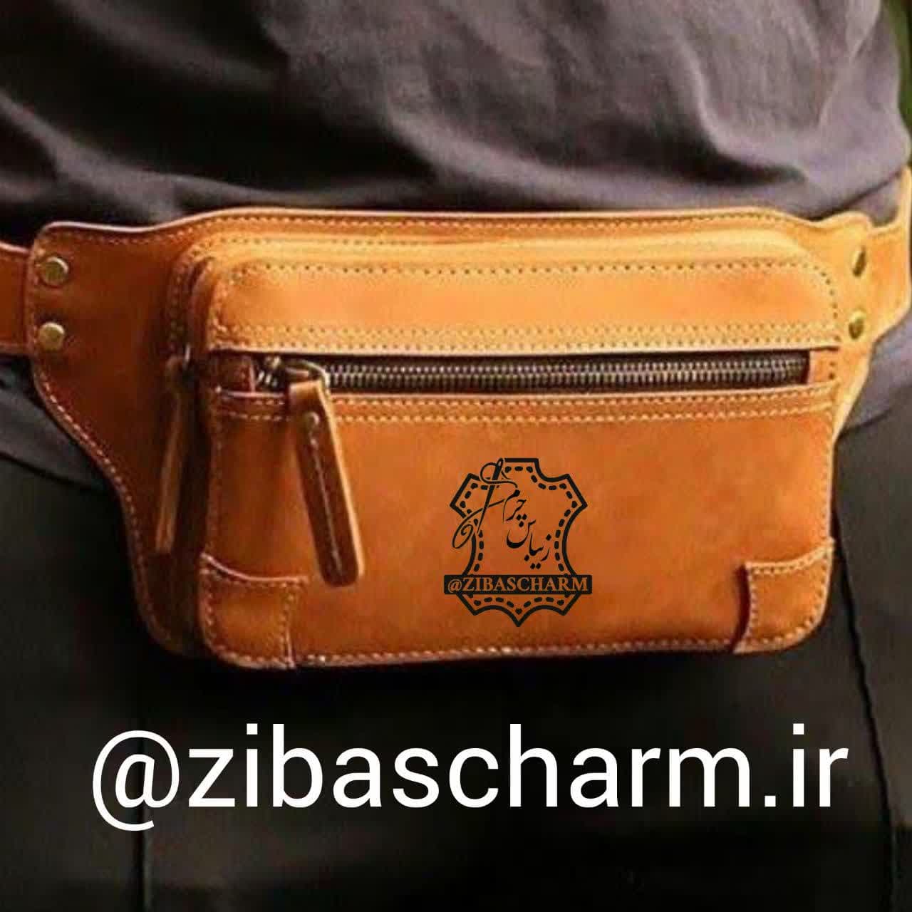 کیف کمری چرم طبیعی دستدوز - A60
