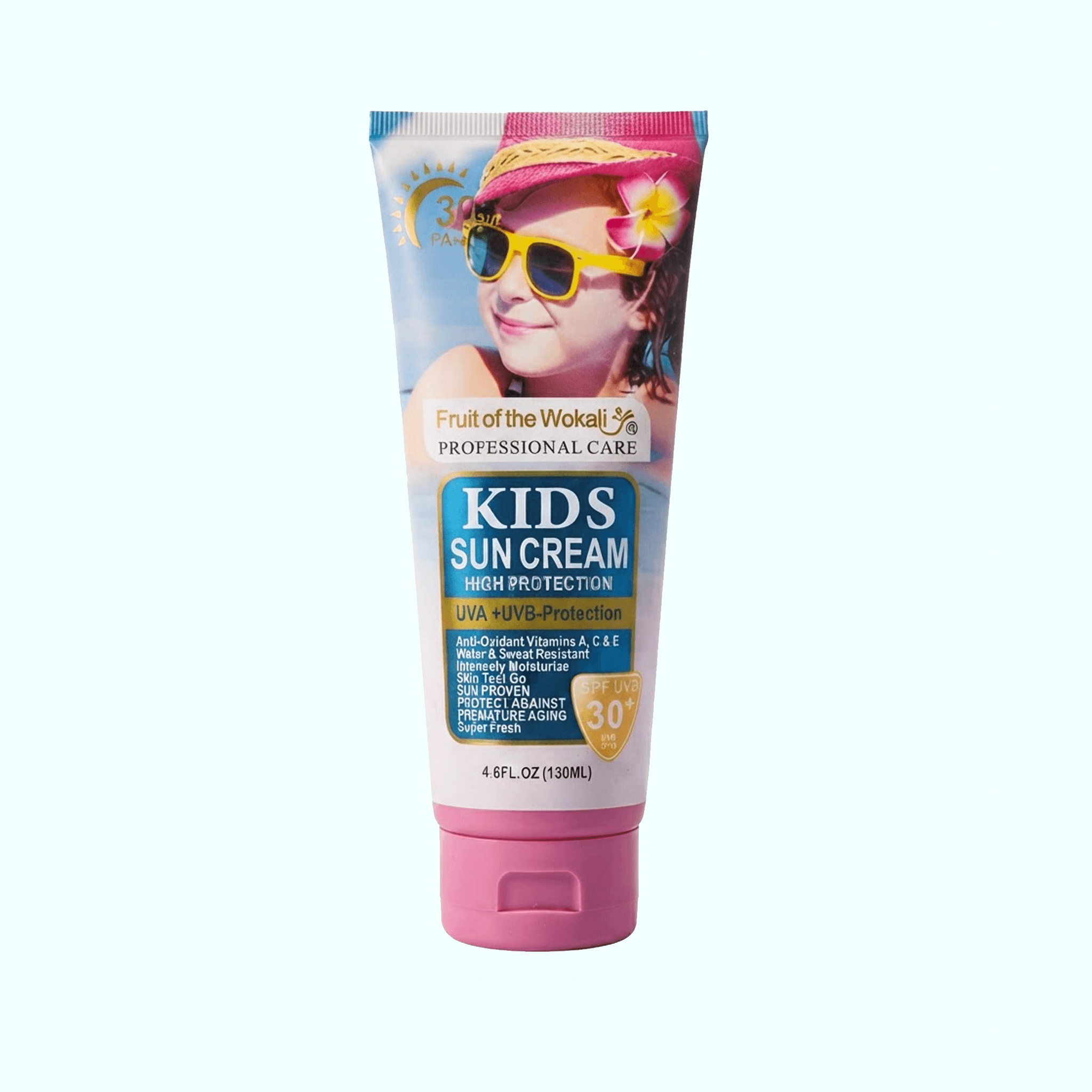 کرم ضدآفتاب کودکان Wokali Kids SPF 30+ UVB