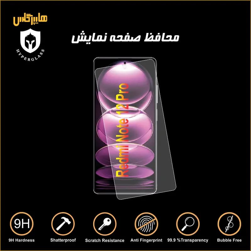 محافظ صفحه نمایش شیاومی ردمی نوت 12 پرو — تصویر ۲