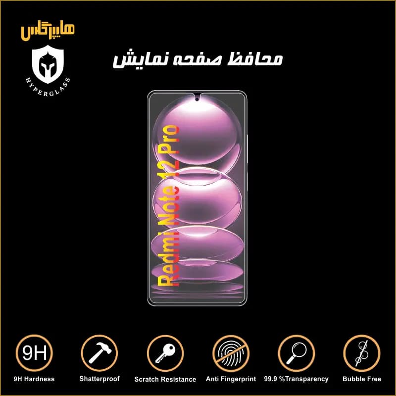 محافظ صفحه نمایش شیاومی ردمی نوت 12 پرو — تصویر ۳