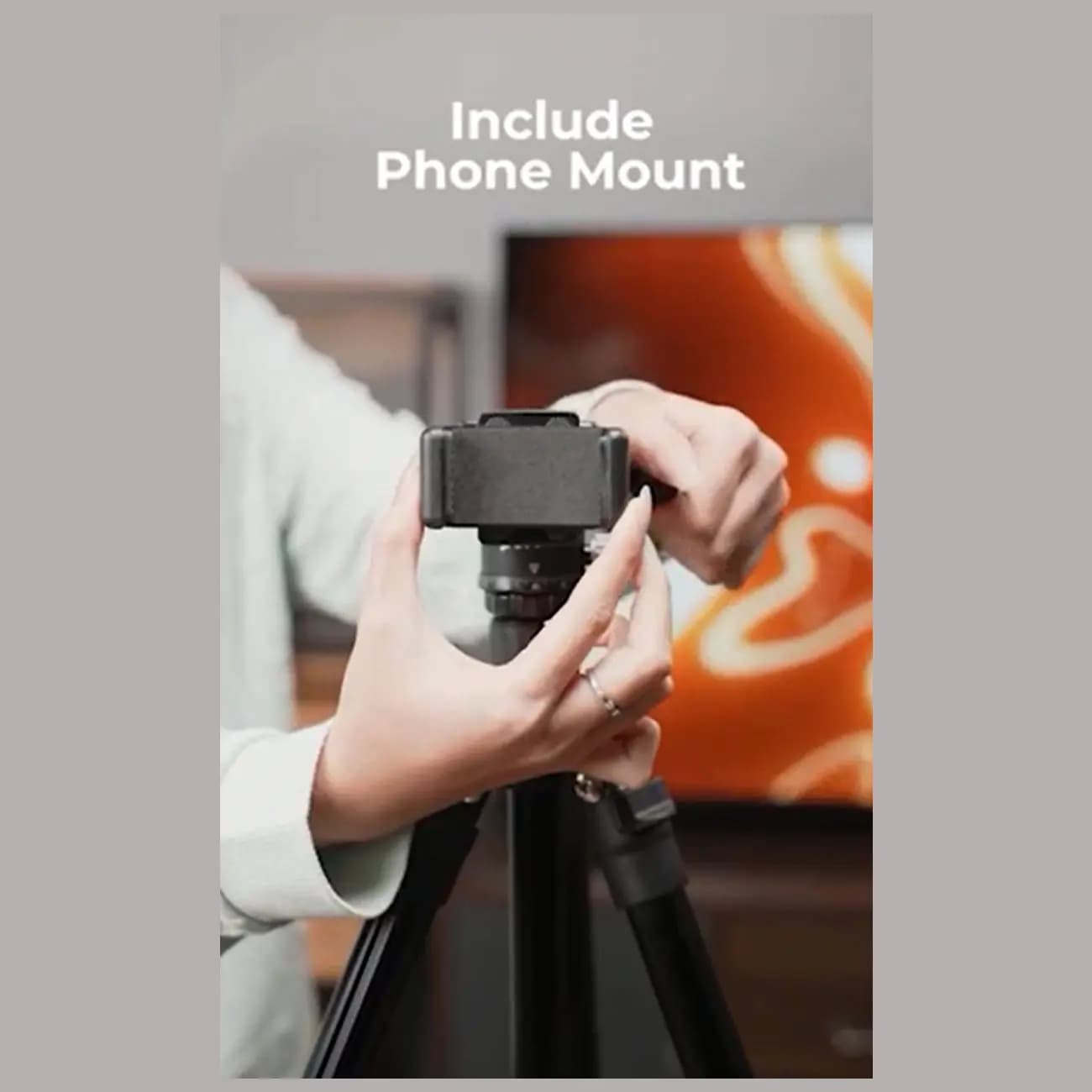 سه پایه دوربین و موبایل پرودو Professional Aluminum Tripod PD-TRPBAL-BK — تصویر ۸