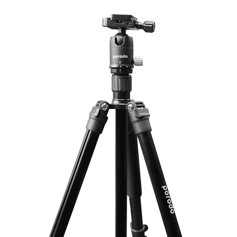 سه پایه دوربین و موبایل پرودو Professional Aluminum Tripod PD-TRPBAL-BK — تصویر ۲