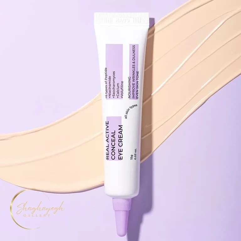 کرم دور چشم پوشاننده و ضد چروک سئول گلو ریل اکتیو حجم 15 گرم Seoul Glow Real Active Conceal Eye Cream 15g — تصویر ۲