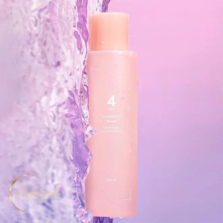 تونر ابرسان و درخشان کننده مینرال نامبوزین شماره 4 حجم 200 میل Numbuzin No.4 Hydrating Glow Mineral Toner 200ml — تصویر ۲