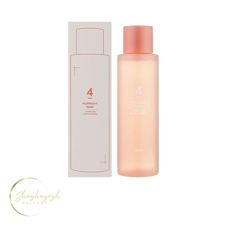 تونر ابرسان و درخشان کننده مینرال نامبوزین شماره 4 حجم 200 میل Numbuzin No.4 Hydrating Glow Mineral Toner 200ml