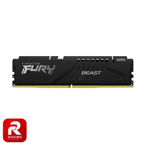 رم کامپیوتر کینگستون مدل Fury Beast ظرفیت 16 گیگ فرکانس 5200 مگاهرتز DDR5