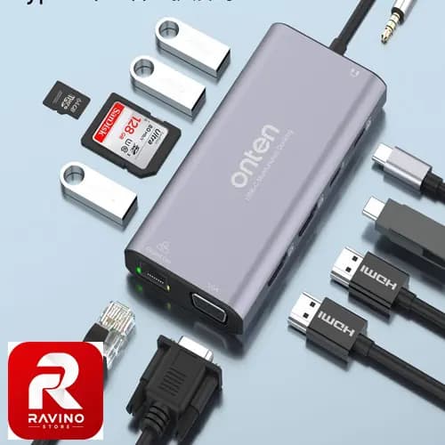 هاب داک استیشن USB-C اونتن مدل OTN-UC601 — تصویر ۲