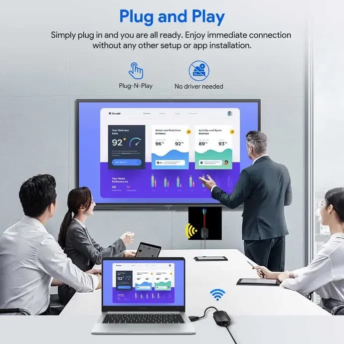مبدل بی‌سیم HDMI به HDMI پاورولوژی مدل PHDMRABK — تصویر ۳