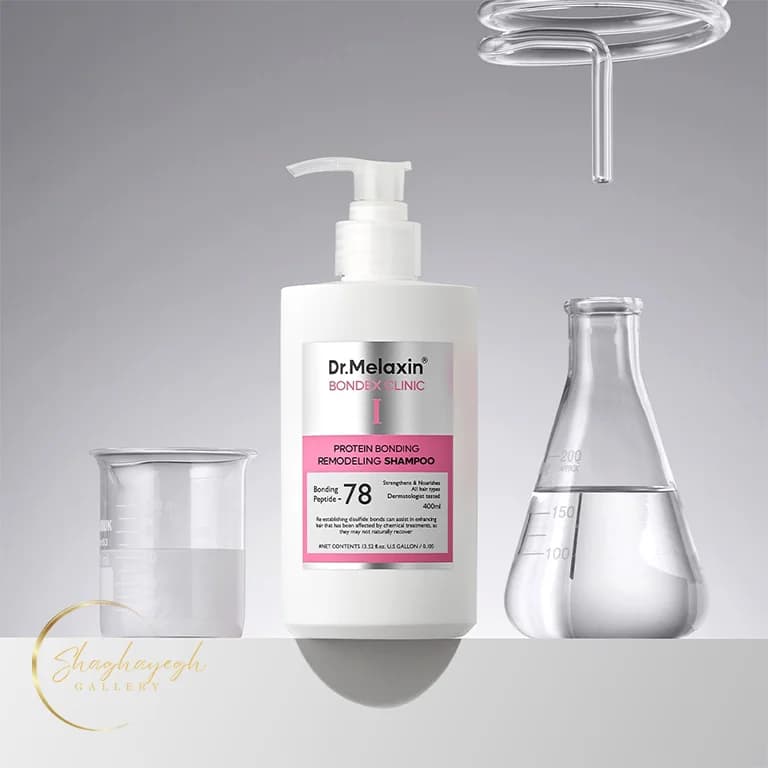 شامپو ترمیم کننده پیوند پروتئین مو دکتر ملاکسین بوندکس کلینیک ۴۰۰ میل Dr Melaxin Bondex Protein Bonding Remodeling Shampoo 400ml — تصویر ۲