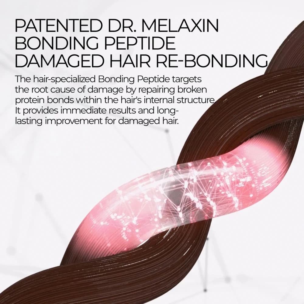 شامپو ترمیم کننده پیوند پروتئین مو دکتر ملاکسین بوندکس کلینیک ۴۰۰ میل Dr Melaxin Bondex Protein Bonding Remodeling Shampoo 400ml — تصویر ۶