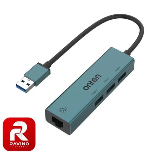 هاب USB 3.0 با LAN گیگابیتی اونتن مدل OTN-5220