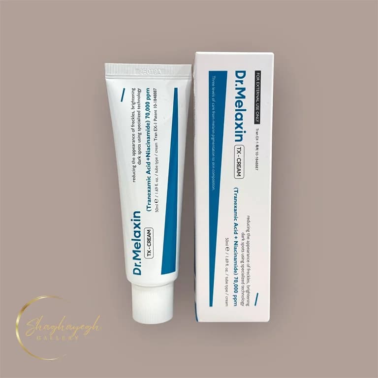 کرم روشن کننده و ضد لک ترانگزامیک اسید دکتر ملاکسین ۵۰ گرم Dr Melaxin TX Cream Tranexamic Acid 50g — تصویر ۲