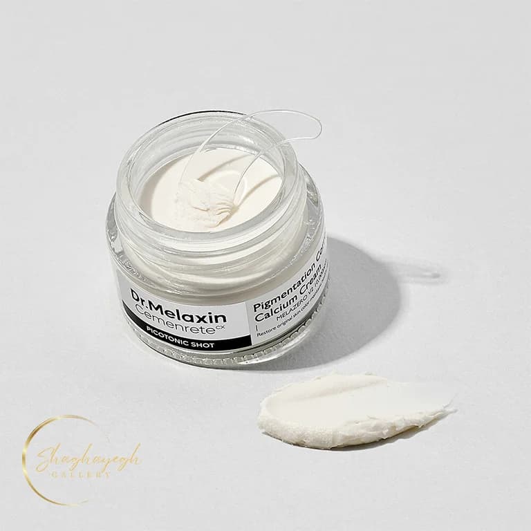 کرم ضد لک و روشن کننده کلسیم پیکوتونیک شات دکتر ملاکسین ۲۵ گرم Dr Melaxin Cemenrete CX Picotonic Shot Pigmentation Corrector Calcium Cream 25g — تصویر ۲
