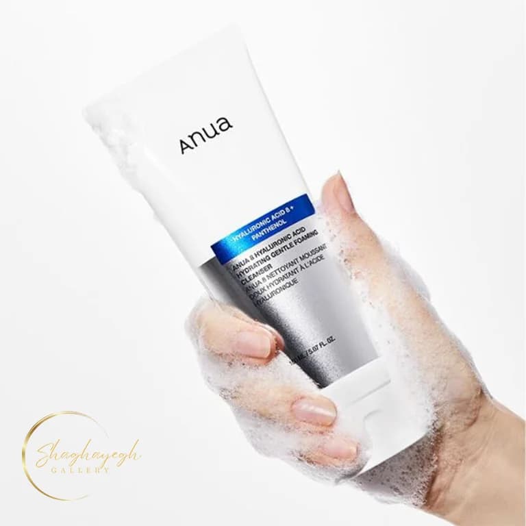 ژل شوینده صورت ابرسان هیالورونیک اسید 8 انوا 150 میل Anua 8 Hyaluronic Acid Hydrating Gentle Foaming Cleanser 150ml — تصویر ۲