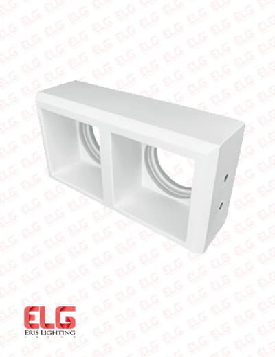 قاب گچی مربعی دو شعله مدل MR-705 آقای نور