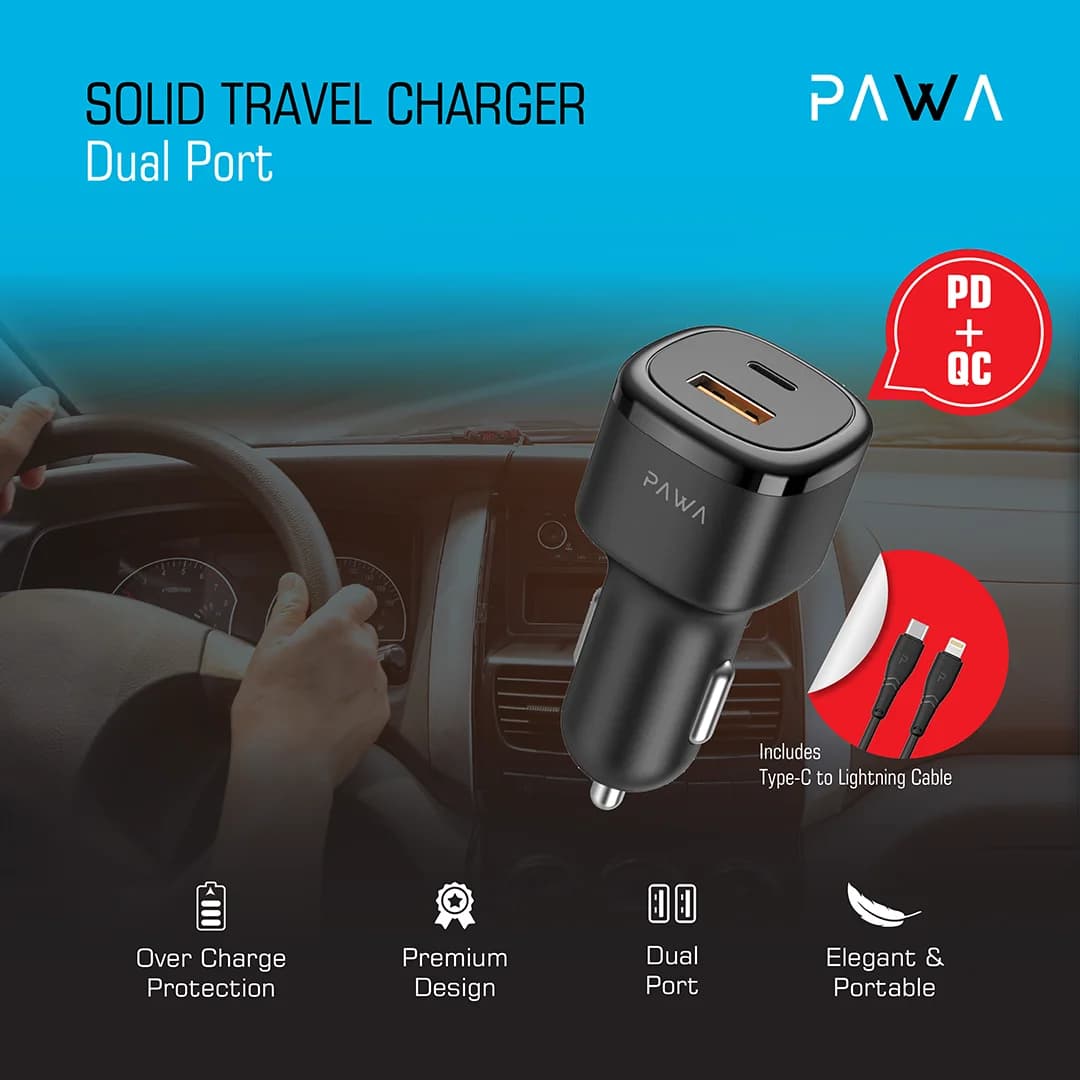 شارژر فندکی خودرو 48W پاوا مدل PW-CC48QCL — تصویر ۶