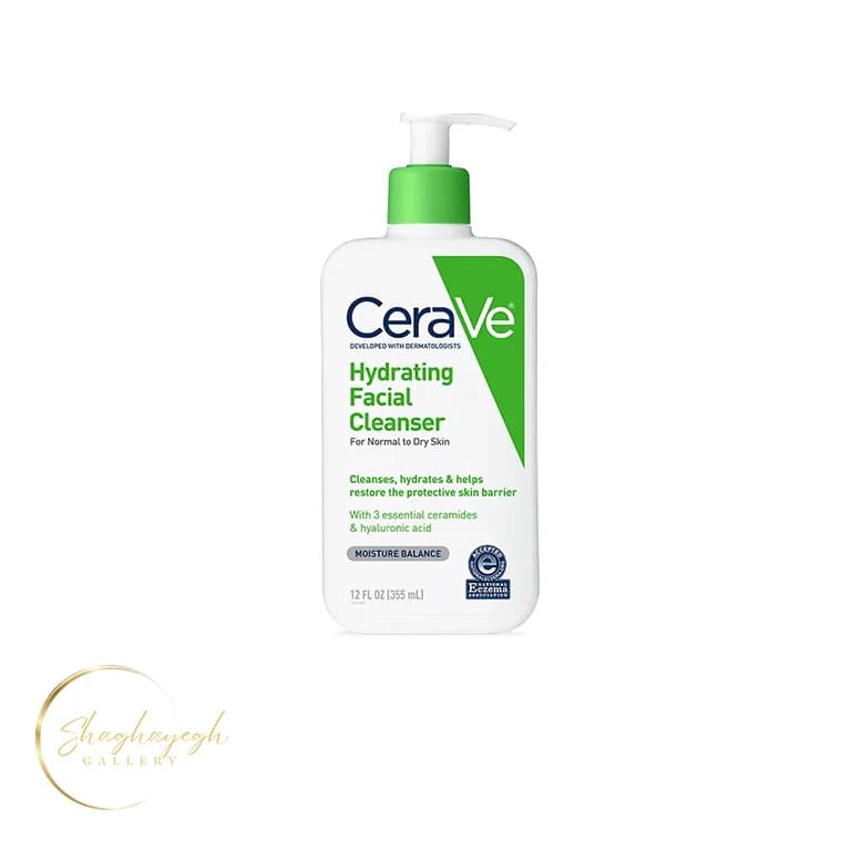 ژل شستشوی ابرسان صورت پوست نرمال تا خشک سراوی 355 میل CeraVe Hydrating Facial Cleanser For Normal to Dry Skin 355ml
