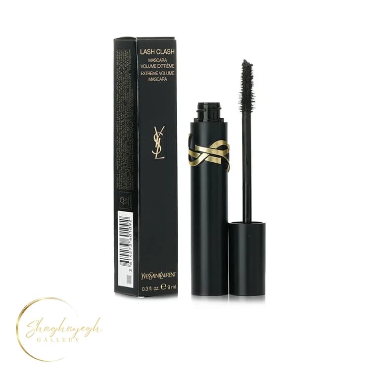 ریمل حجم دهنده مژه لش کلش ایو سن لورن مشکی ۹ میل YSL Lash Clash Extreme Volume Mascara Noir Black 9ml